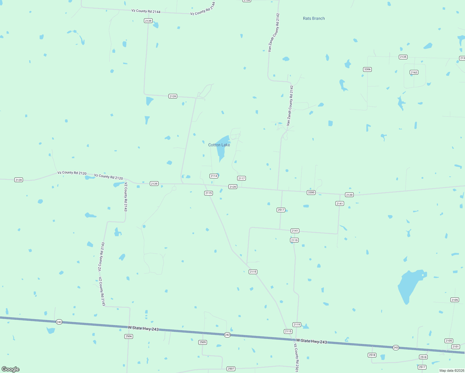 map of restaurants, bars, coffee shops, grocery stores, and more near County Road 2120 in Canton
