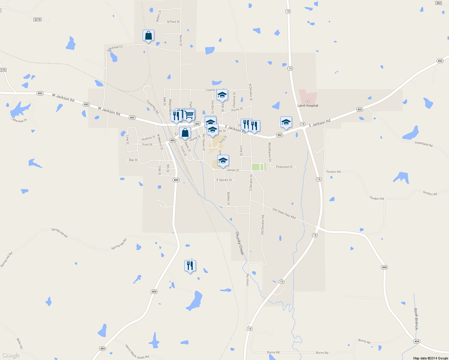 map of restaurants, bars, coffee shops, grocery stores, and more near 199 Bolden Street in Union