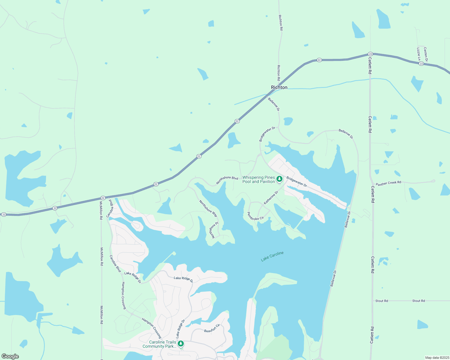 map of restaurants, bars, coffee shops, grocery stores, and more near 183 Northshore Blvd in Madison
