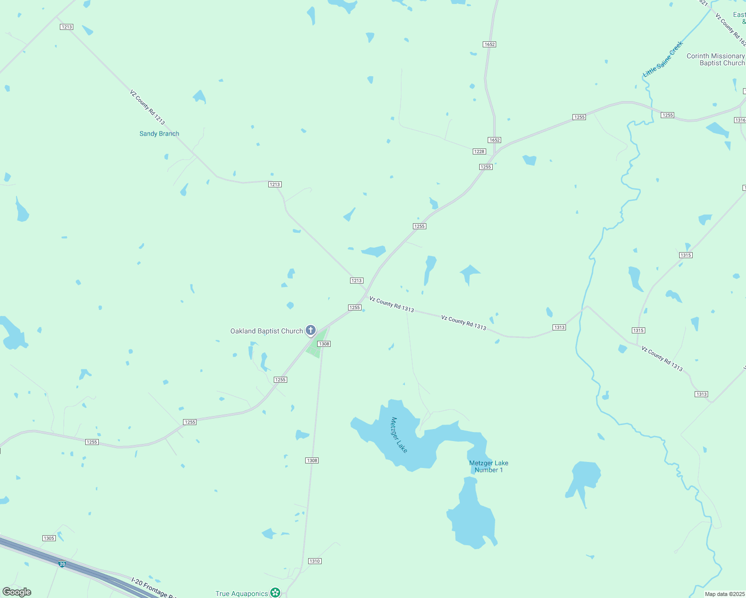 map of restaurants, bars, coffee shops, grocery stores, and more near 131 Vz County Road 1313 in Canton