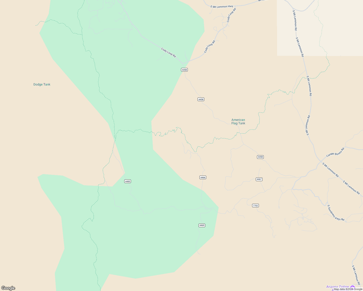 map of restaurants, bars, coffee shops, grocery stores, and more near 33351 South Highjinks Road in Oracle