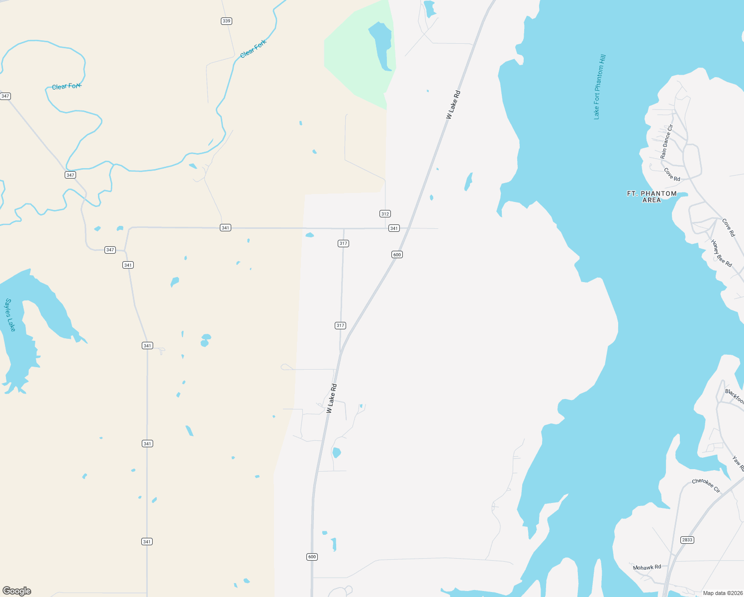 map of restaurants, bars, coffee shops, grocery stores, and more near 8889 West Lake Road in Abilene