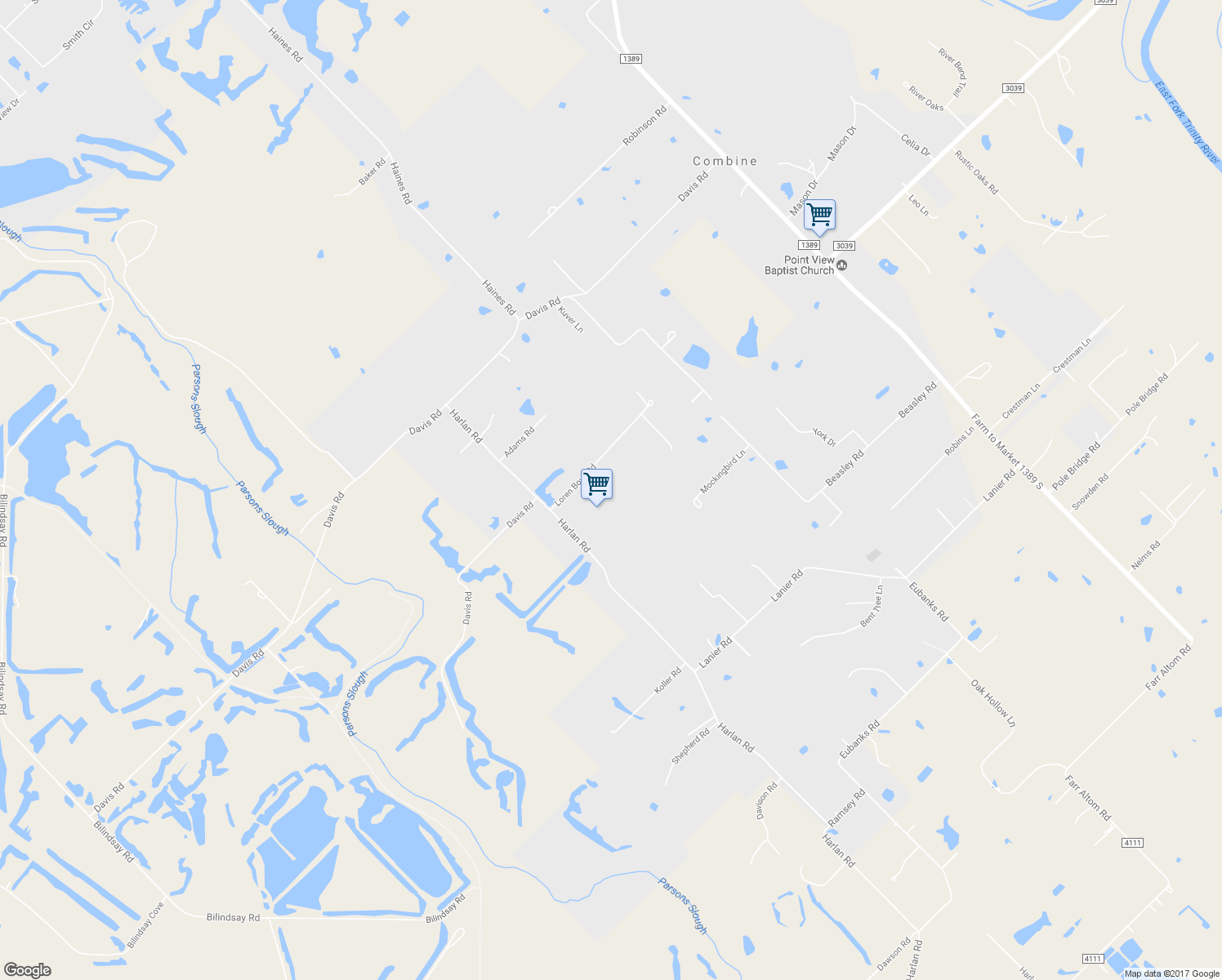 map of restaurants, bars, coffee shops, grocery stores, and more near 380 Loren Boyd Road in Seagoville