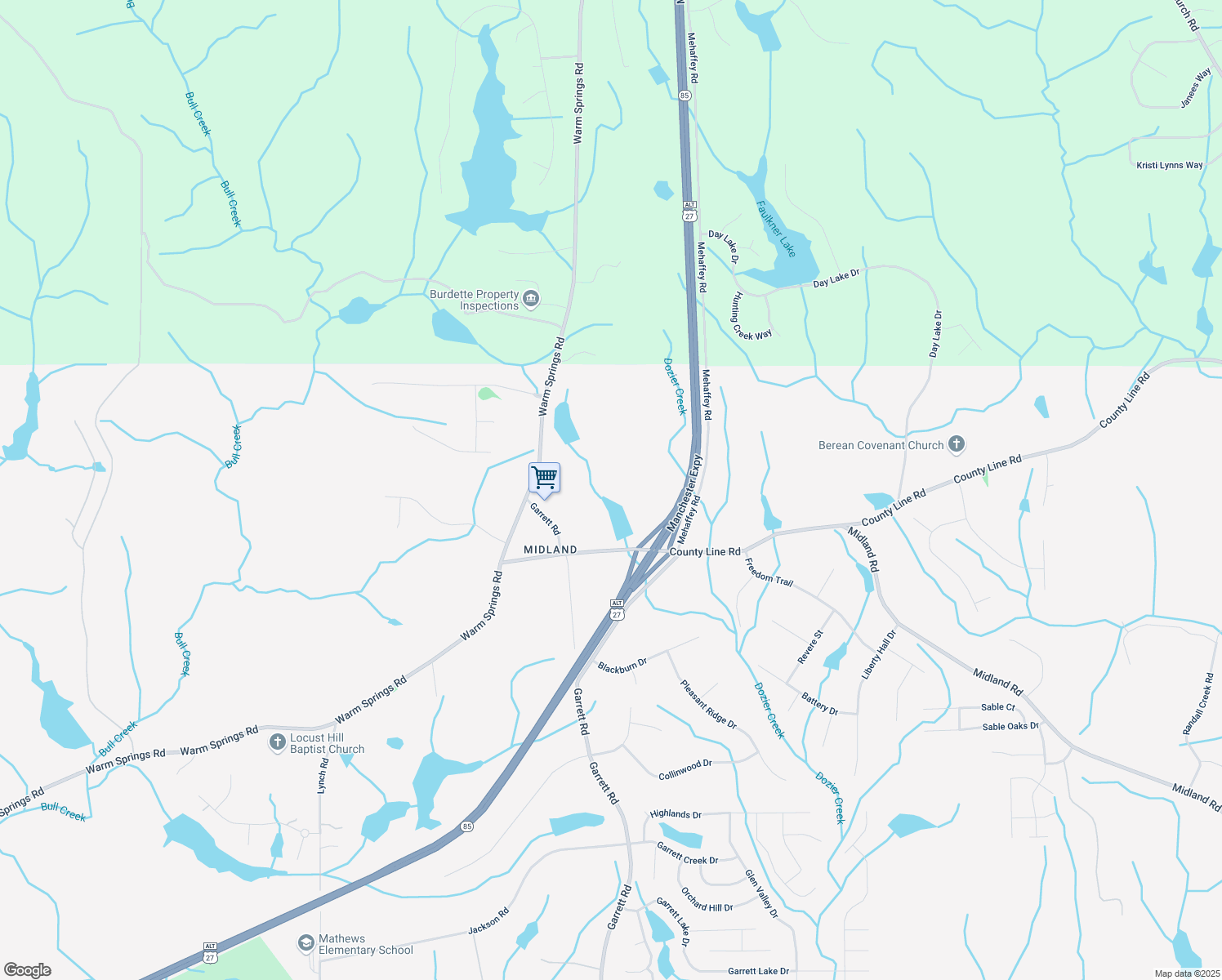 map of restaurants, bars, coffee shops, grocery stores, and more near 9213 County Line Road in Columbus