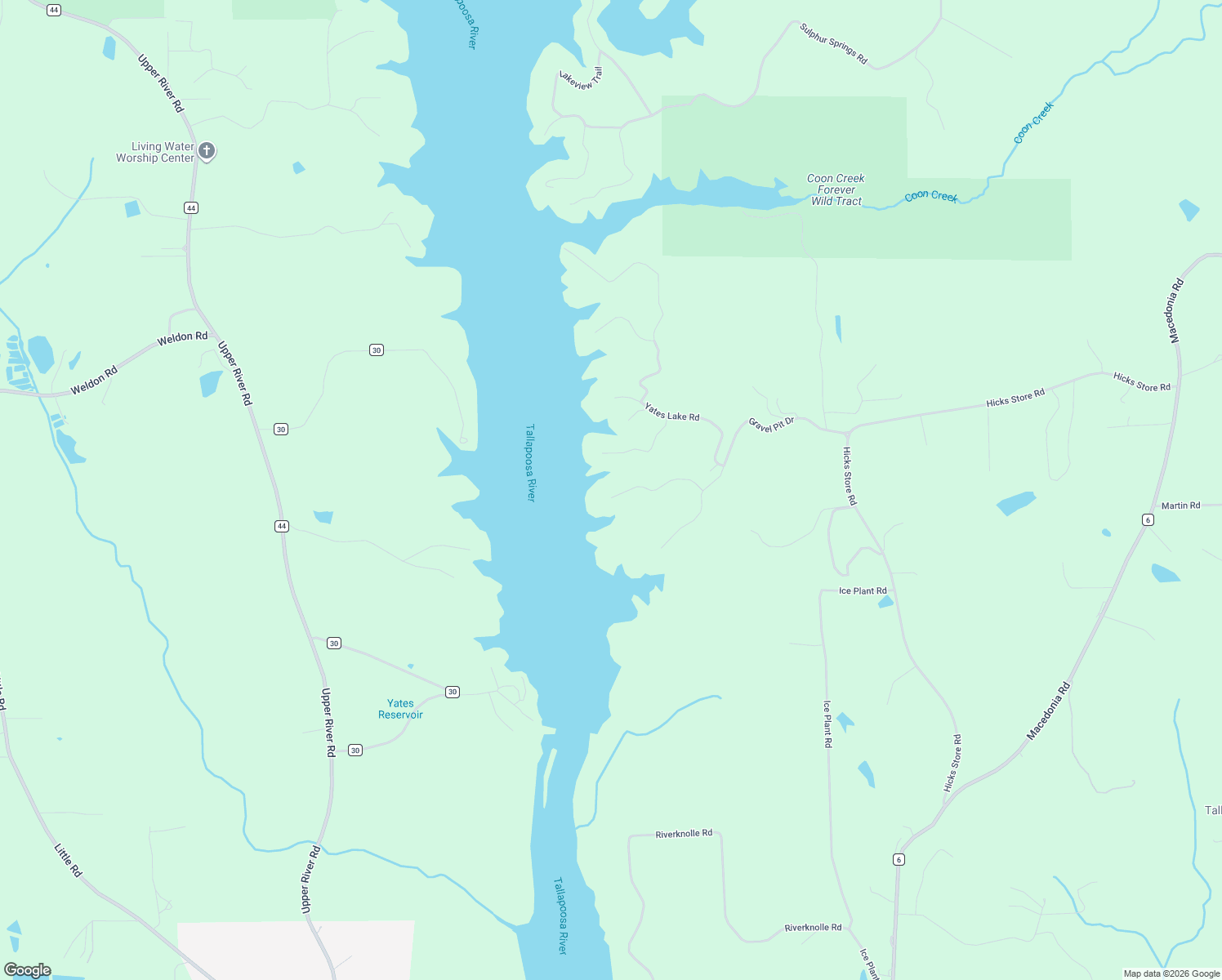 map of restaurants, bars, coffee shops, grocery stores, and more near 320 High Point Drive in Tallassee