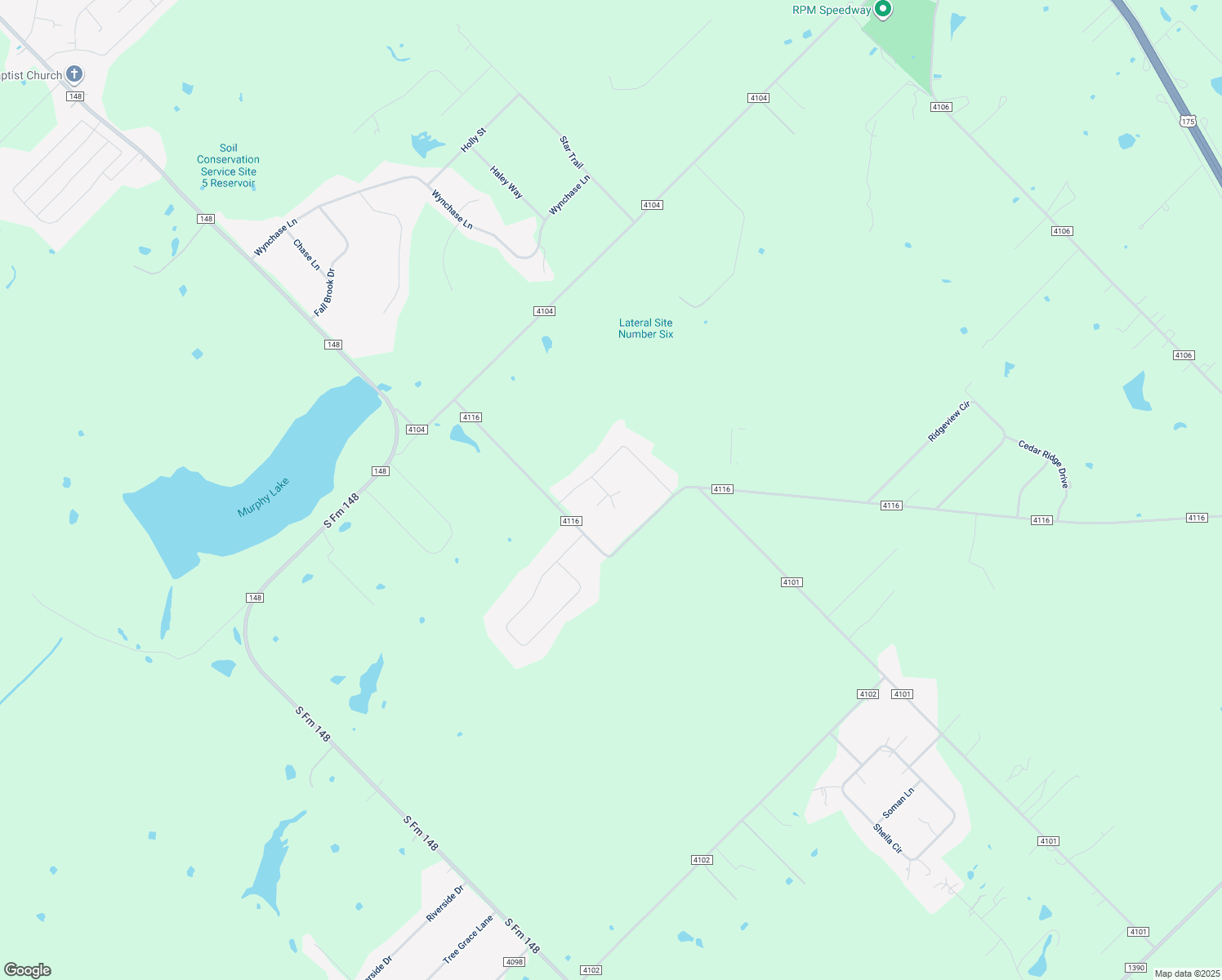 map of restaurants, bars, coffee shops, grocery stores, and more near 3055 Shanda Court in Kaufman