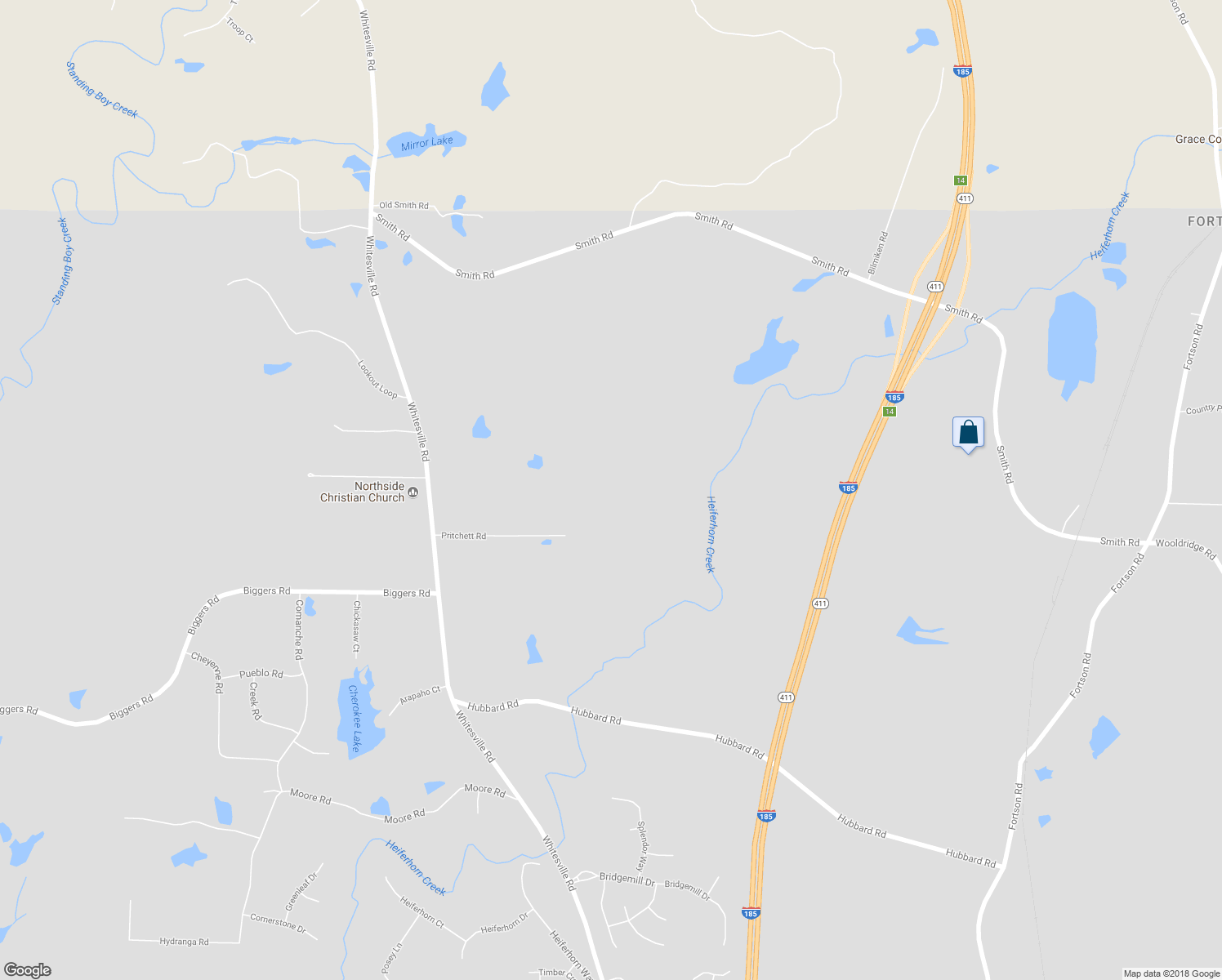 map of restaurants, bars, coffee shops, grocery stores, and more near 333 Eastside Drive in Harris County