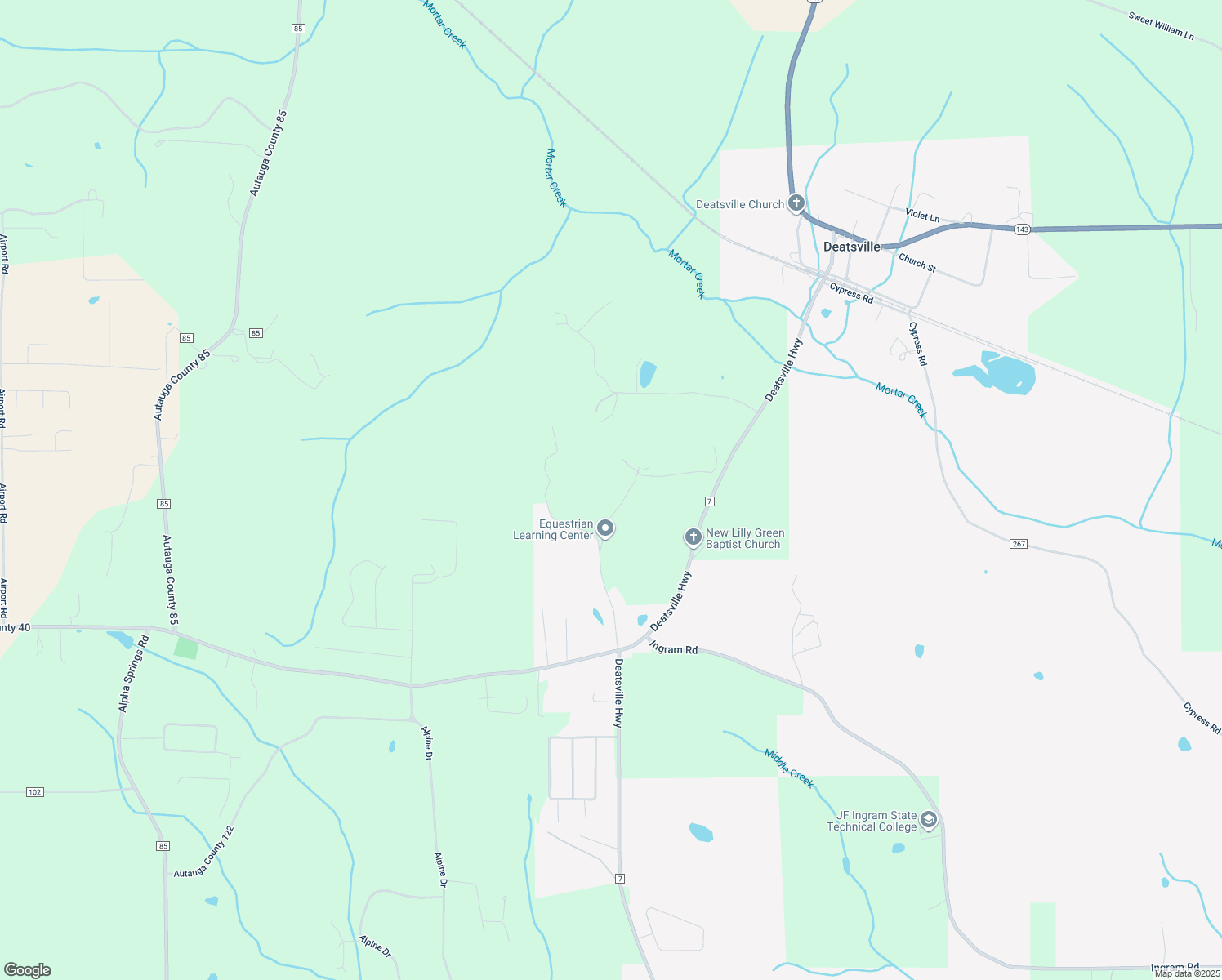map of restaurants, bars, coffee shops, grocery stores, and more near 191 Garden Road in Deatsville