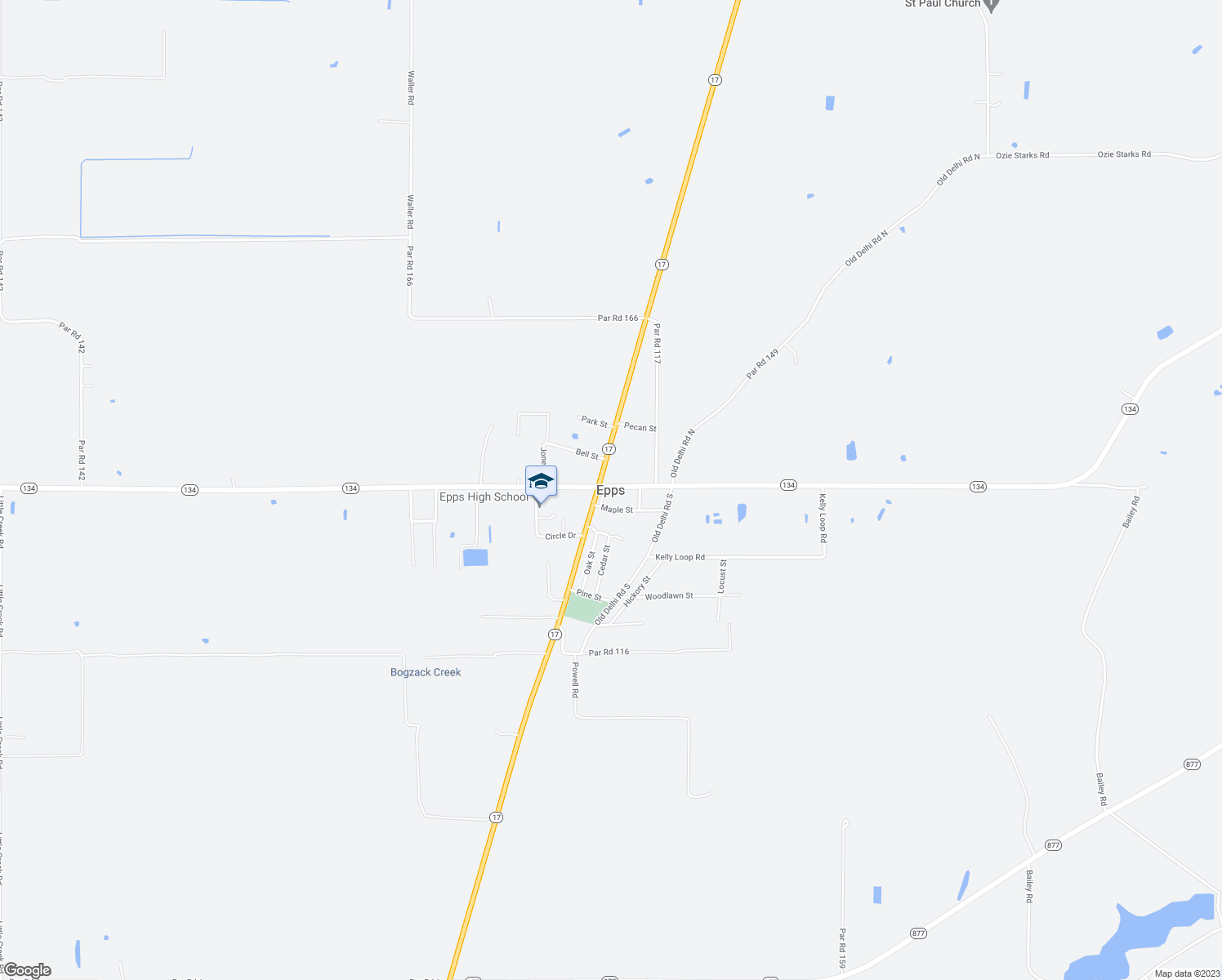 map of restaurants, bars, coffee shops, grocery stores, and more near in Epps
