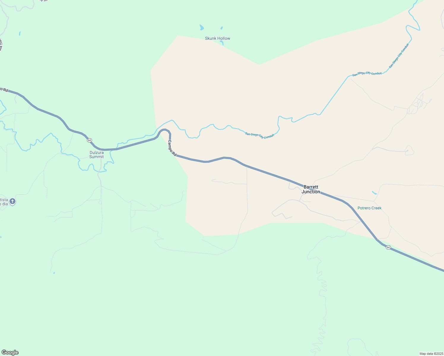 map of restaurants, bars, coffee shops, grocery stores, and more near 19942 Cochera Via in Dulzura