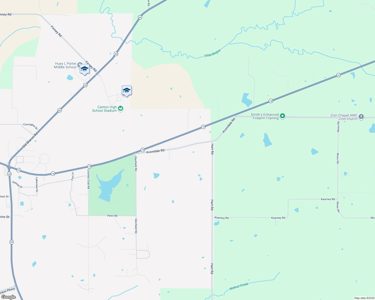 map of restaurants, bars, coffee shops, grocery stores, and more near 205 Avondale Road in Canton