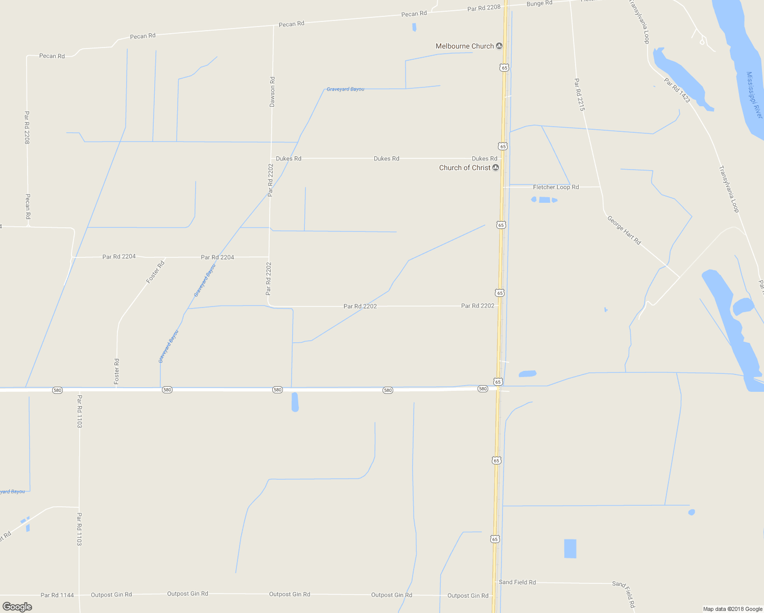 map of restaurants, bars, coffee shops, grocery stores, and more near Par Road 2202 in Transylvania