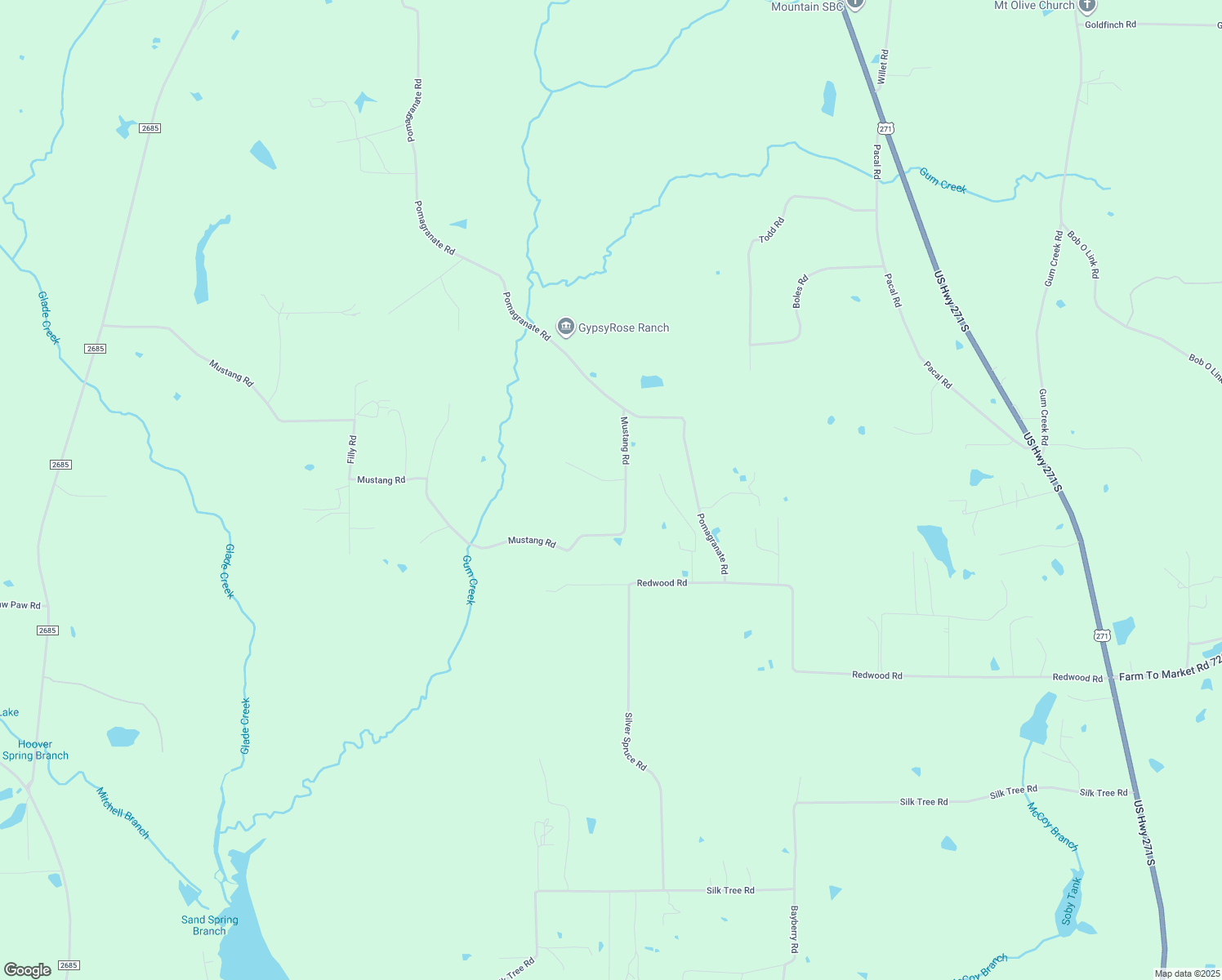 map of restaurants, bars, coffee shops, grocery stores, and more near 109 Sorrell Road in Gilmer