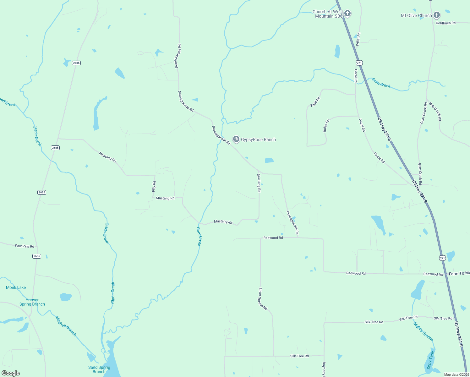 map of restaurants, bars, coffee shops, grocery stores, and more near 291 Sorrell Road in Gilmer