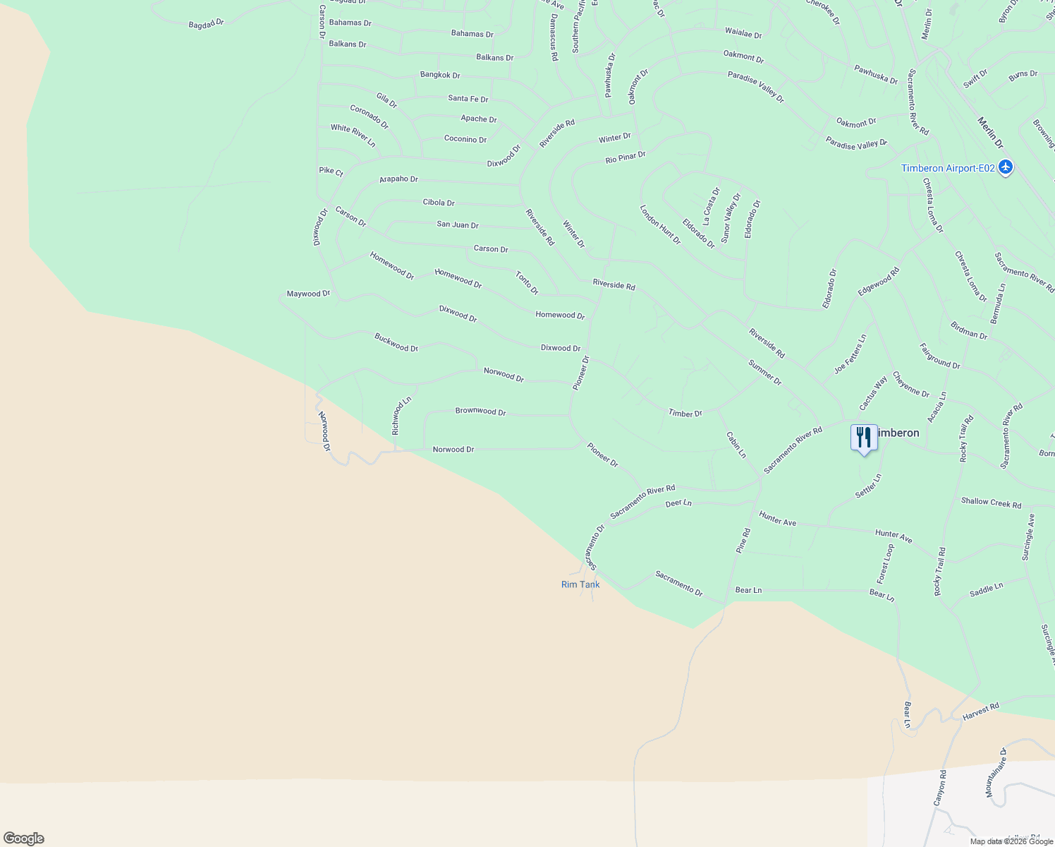 map of restaurants, bars, coffee shops, grocery stores, and more near 75 Brownwood Drive in Cloudcroft