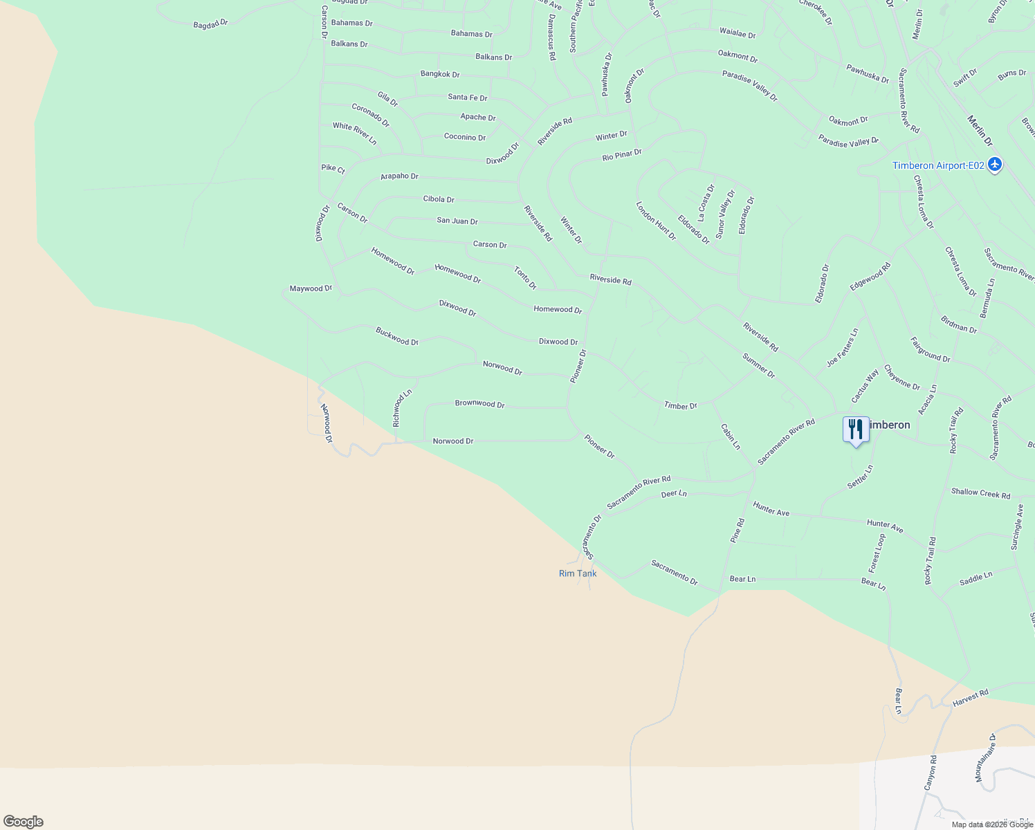 map of restaurants, bars, coffee shops, grocery stores, and more near 75 Brownwood Drive in Cloudcroft