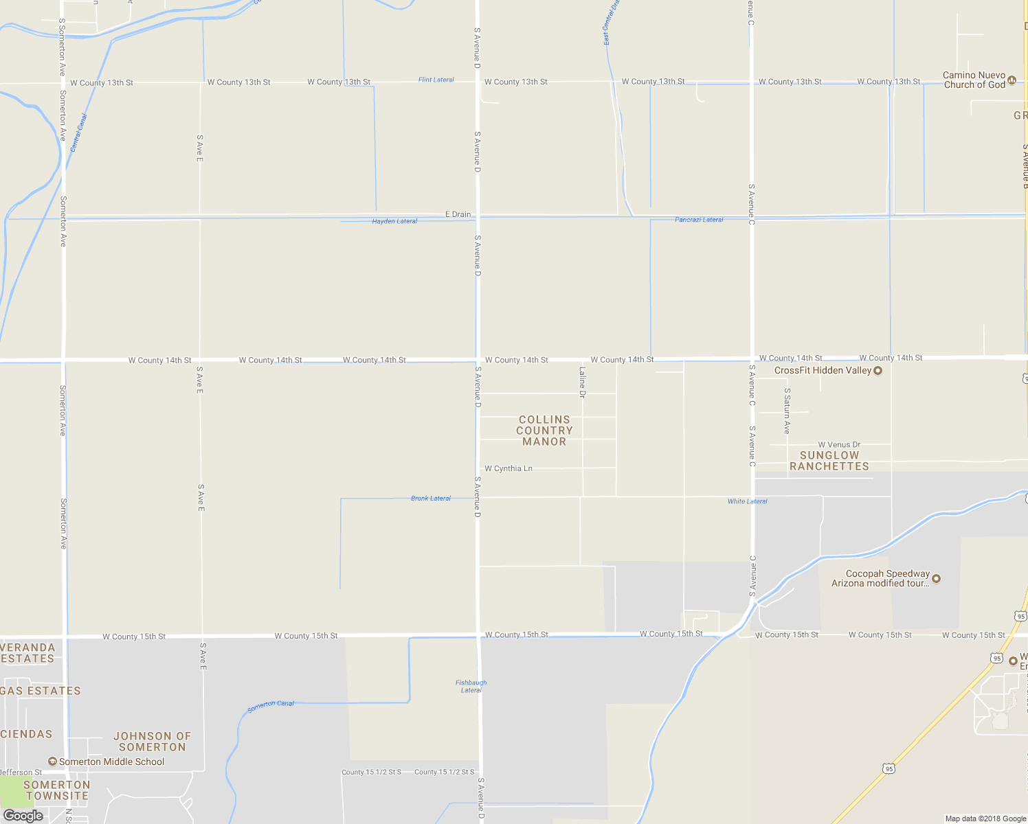 map of restaurants, bars, coffee shops, grocery stores, and more near 4794 West Sharon Lane in Somerton