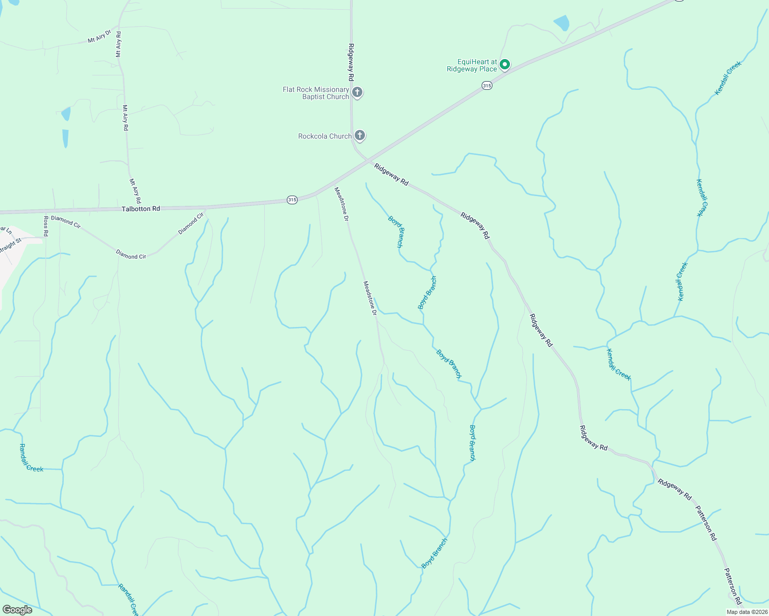 map of restaurants, bars, coffee shops, grocery stores, and more near 599 Meadstone Drive in Waverly Hall