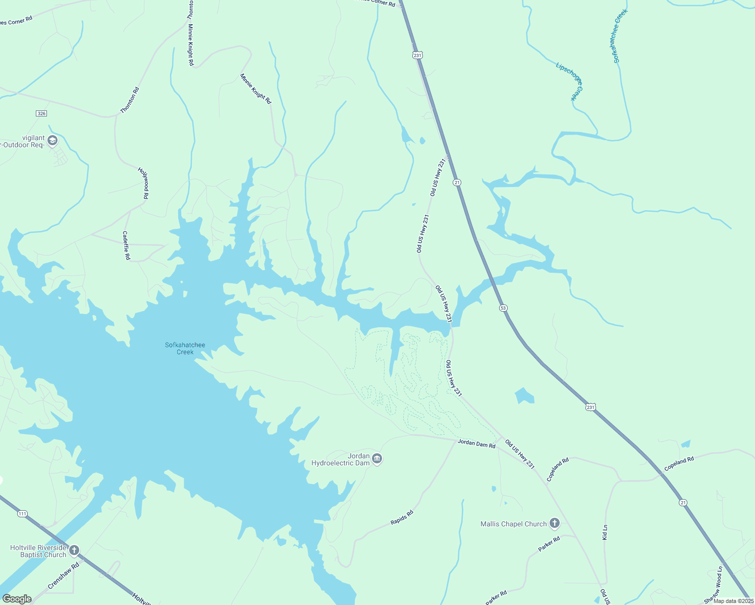 map of restaurants, bars, coffee shops, grocery stores, and more near 134 Rocky Ridge Road in Wetumpka