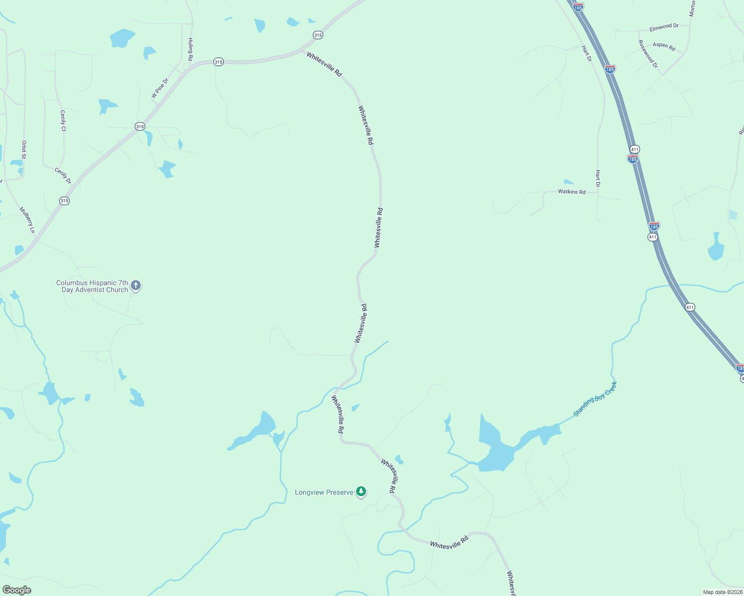 map of restaurants, bars, coffee shops, grocery stores, and more near 13307 Whitesville Road in Harris County