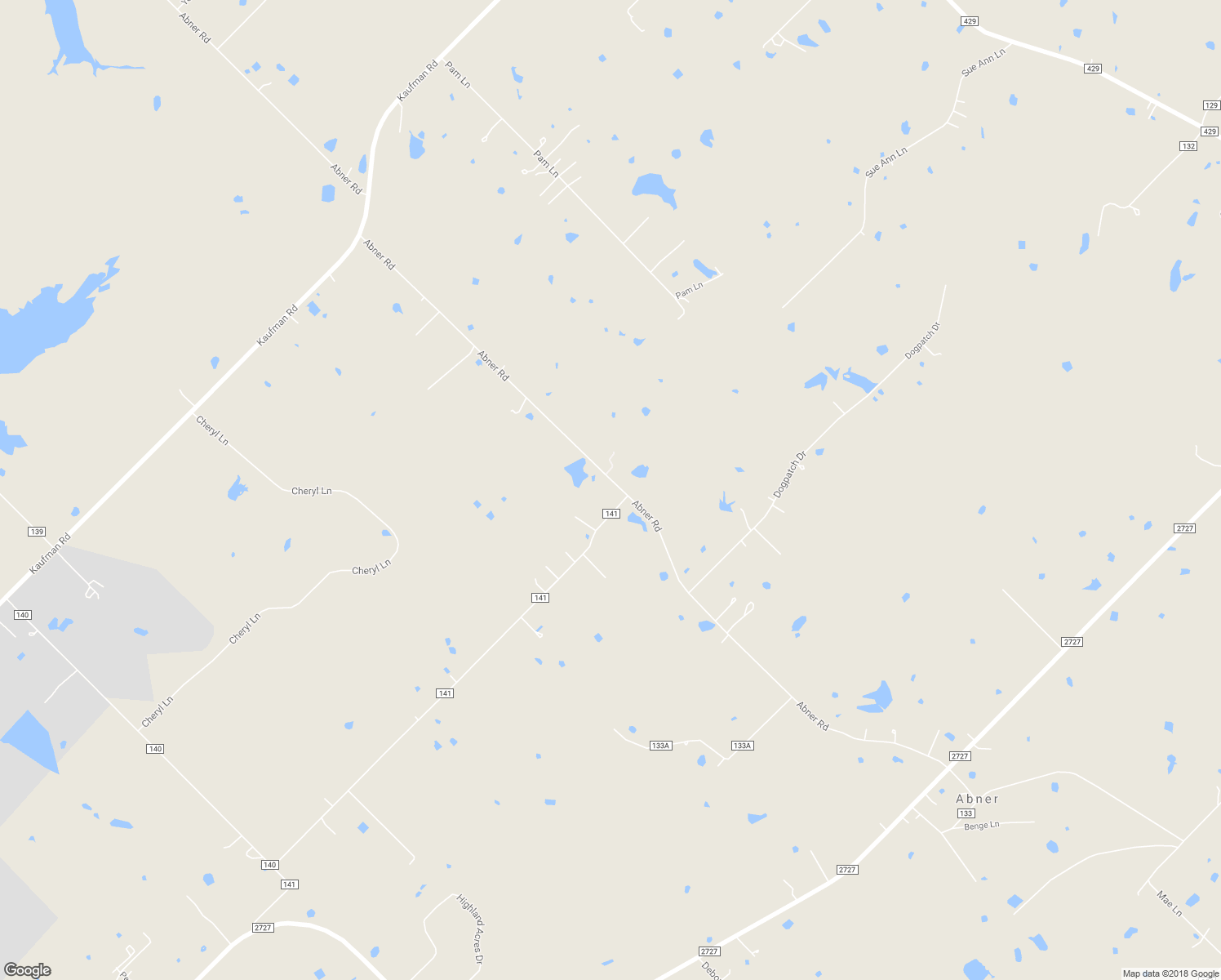 map of restaurants, bars, coffee shops, grocery stores, and more near 5481 Abner Road in Terrell