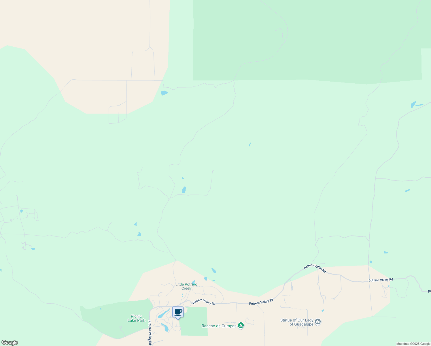 map of restaurants, bars, coffee shops, grocery stores, and more near 2075 Boulder Oaks Road in Potrero
