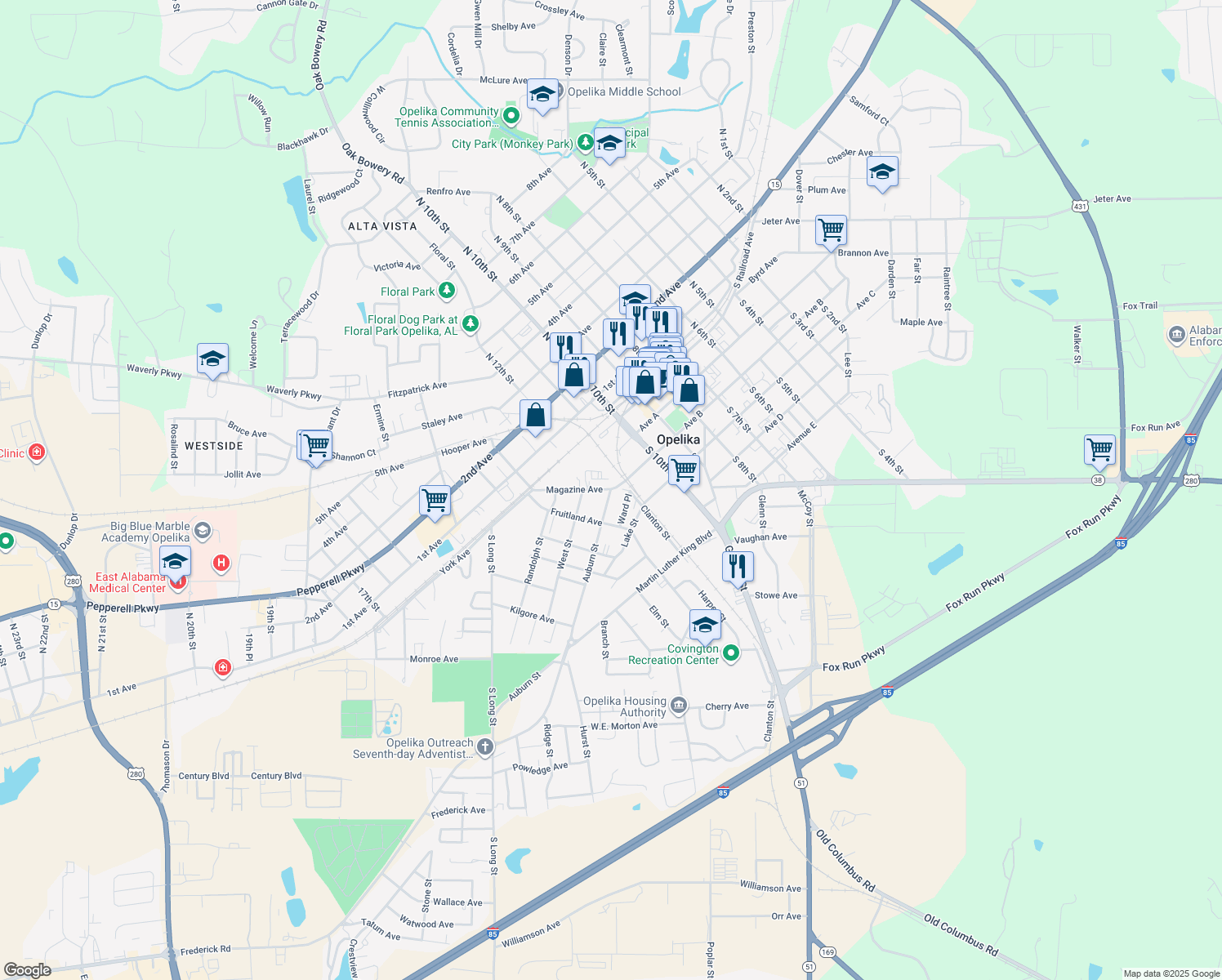 1000 Auburn Street, Opelika AL Walk Score