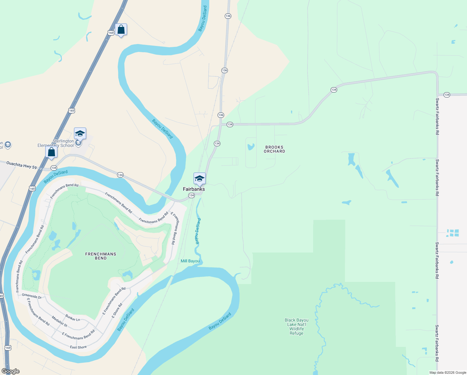 map of restaurants, bars, coffee shops, grocery stores, and more near 271 John Turner Road in Monroe