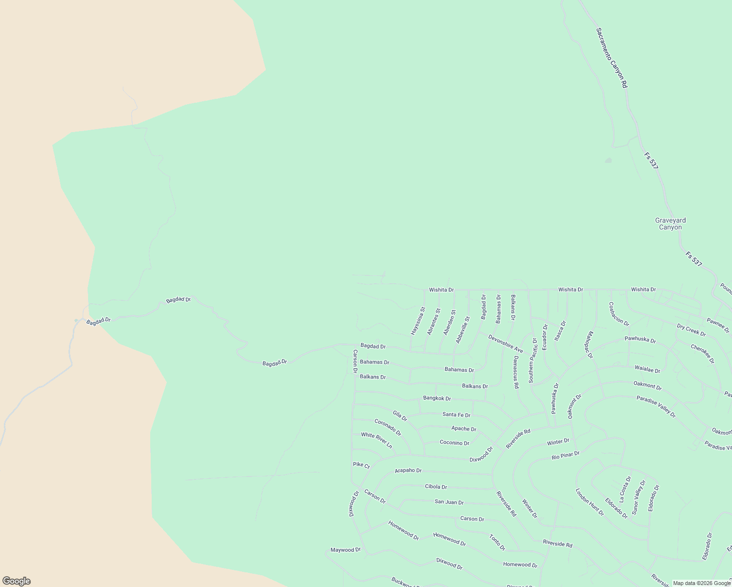 map of restaurants, bars, coffee shops, grocery stores, and more near 22 Wishita Drive in Cloudcroft
