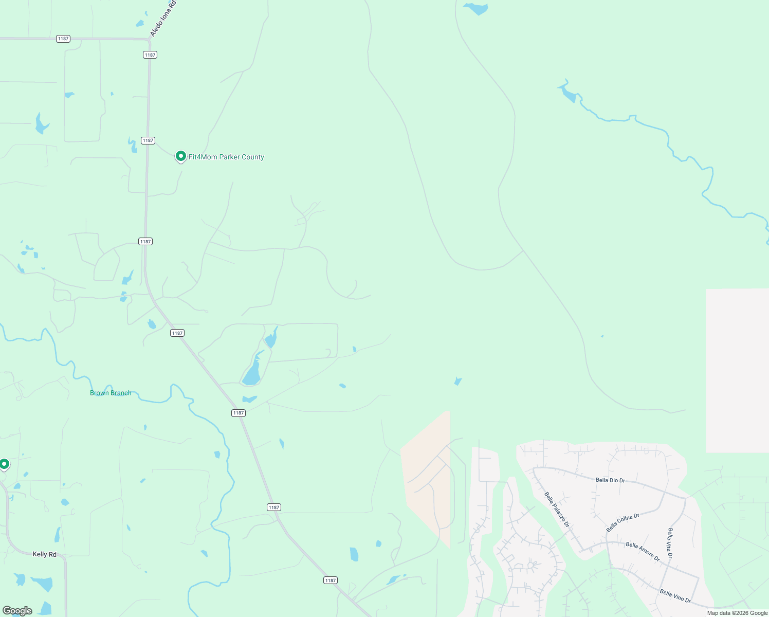 map of restaurants, bars, coffee shops, grocery stores, and more near 498 Aledo Creeks Road in Fort Worth