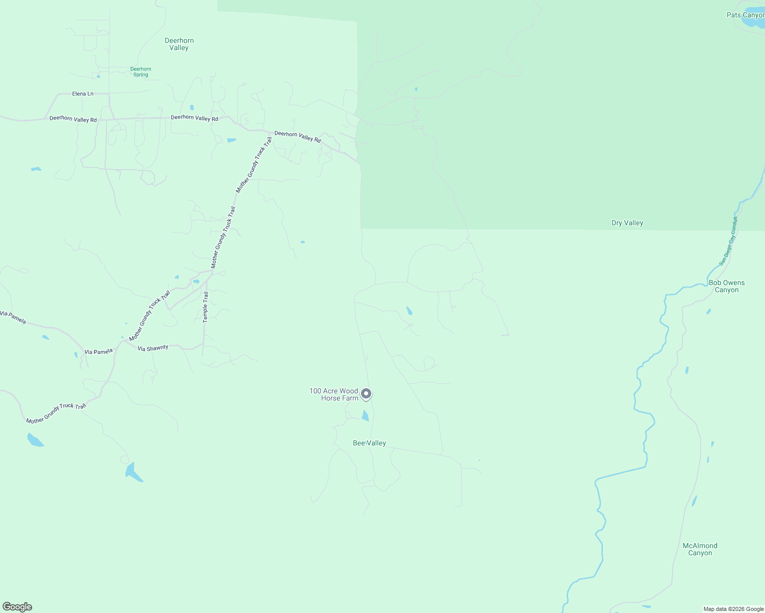 map of restaurants, bars, coffee shops, grocery stores, and more near 20553 Sycamore Springs Road in Jamul
