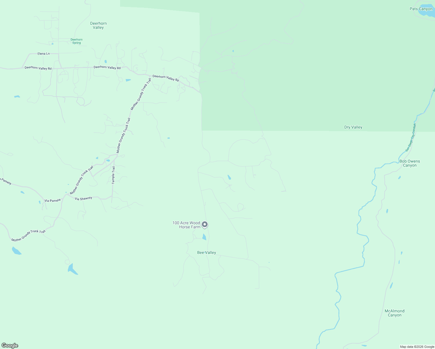 map of restaurants, bars, coffee shops, grocery stores, and more near 20553 Sycamore Springs Road in Jamul