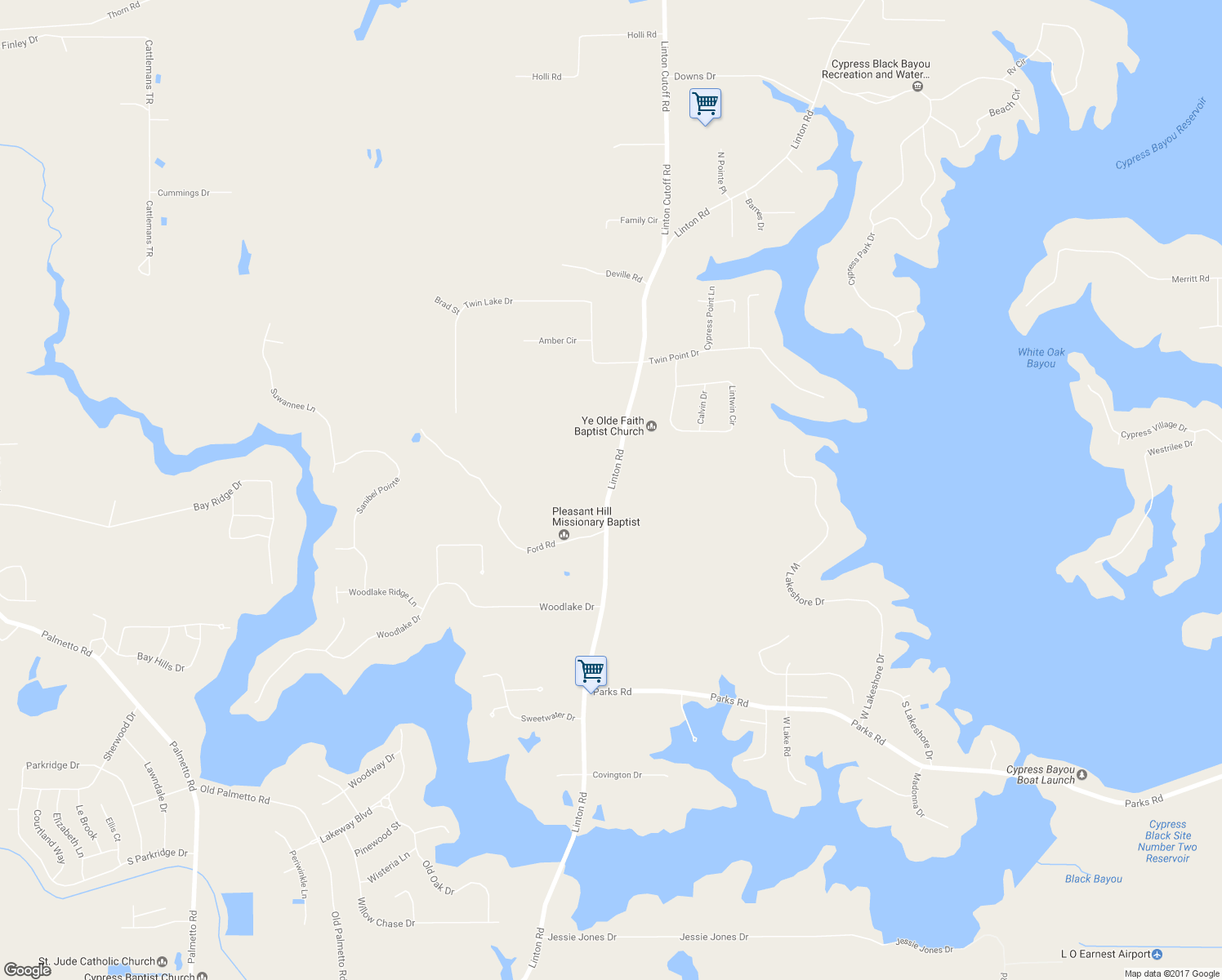 map of restaurants, bars, coffee shops, grocery stores, and more near 1326 Linton Road in Benton