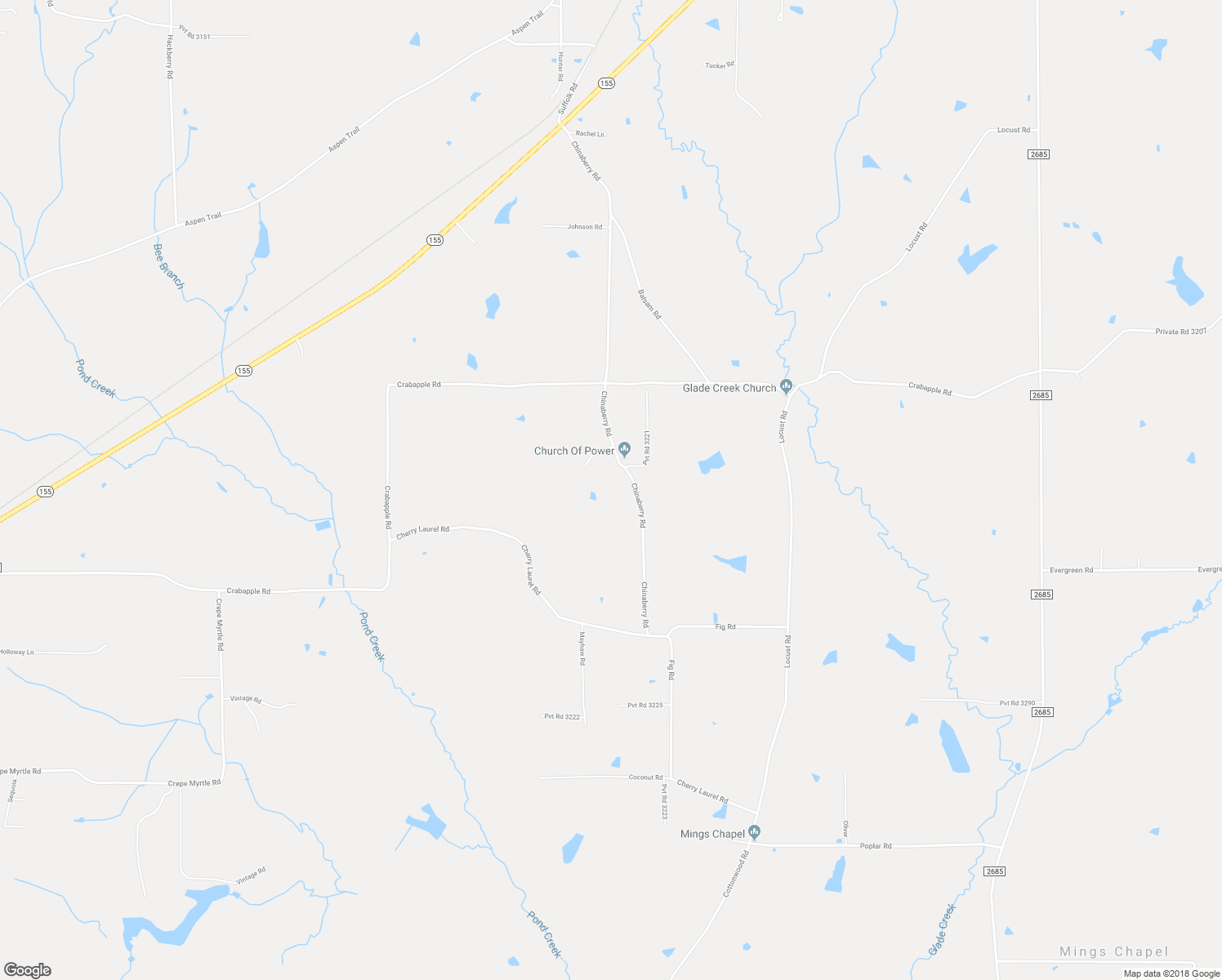 map of restaurants, bars, coffee shops, grocery stores, and more near 2212 Chinaberry Road in Gilmer