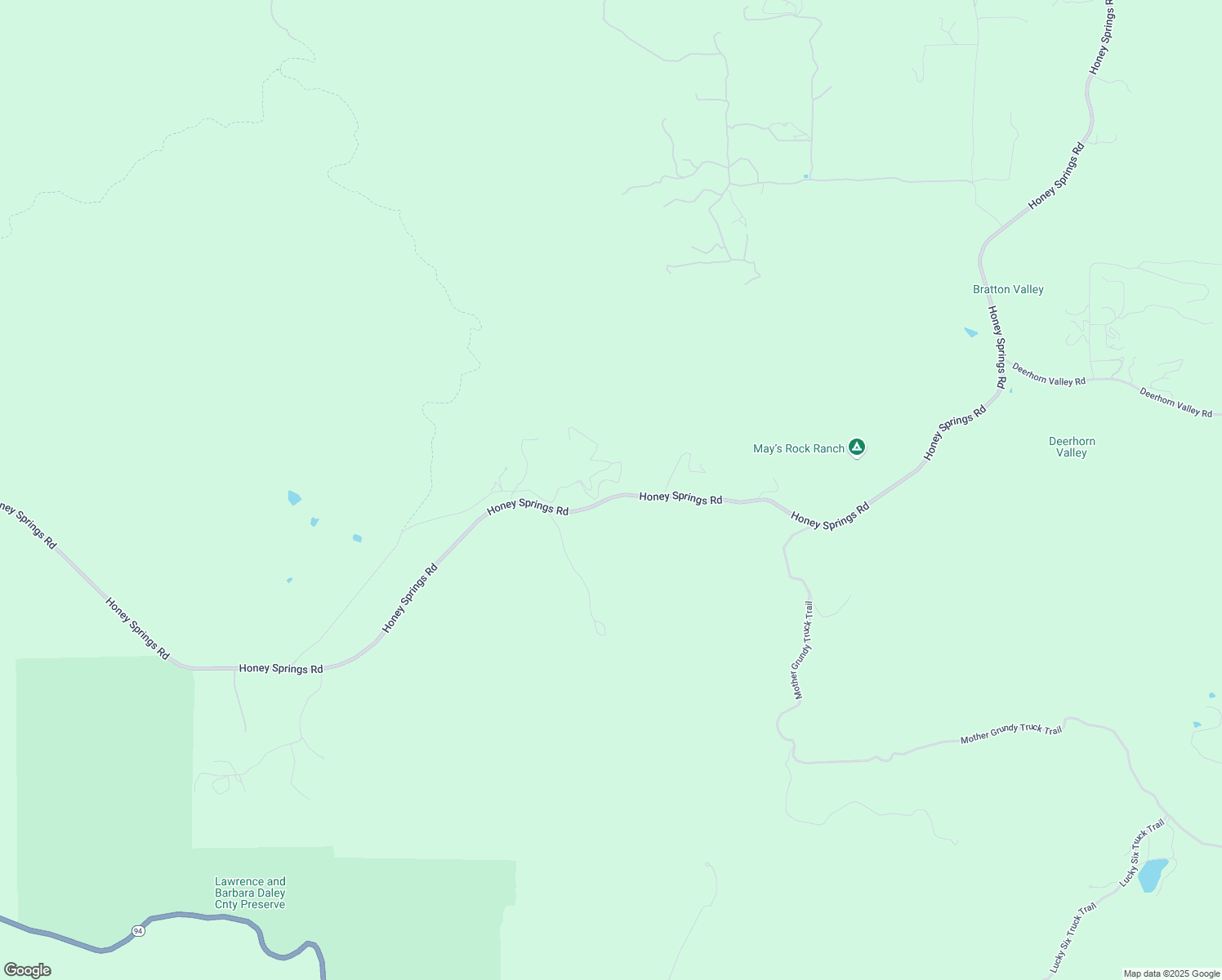 map of restaurants, bars, coffee shops, grocery stores, and more near 2080 Honey Springs Road in Jamul