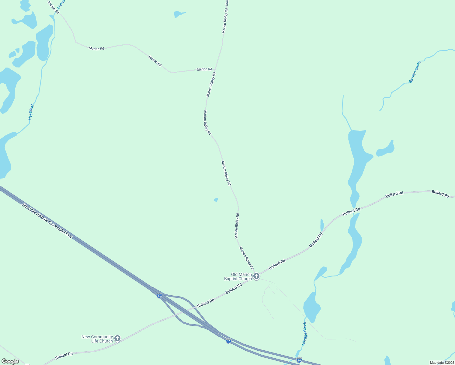 map of restaurants, bars, coffee shops, grocery stores, and more near 749 Marion-Ripley Road in Dry Branch