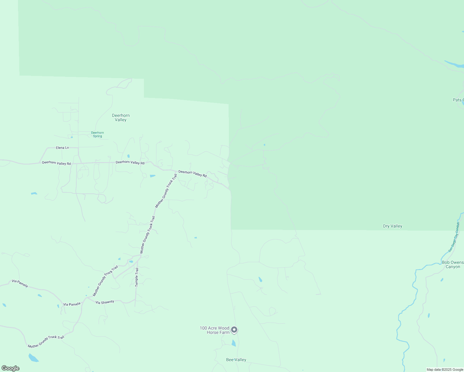 map of restaurants, bars, coffee shops, grocery stores, and more near Cinnamon Drive in San Diego County