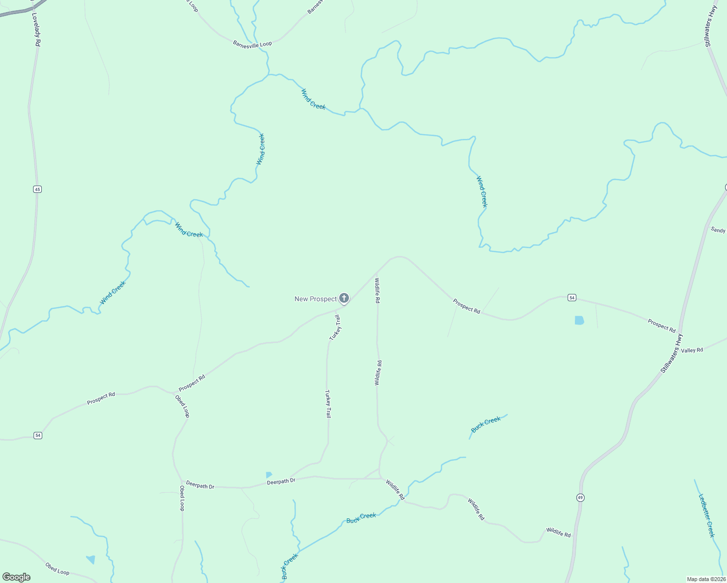 map of restaurants, bars, coffee shops, grocery stores, and more near 1844 Prospect Road in Dadeville