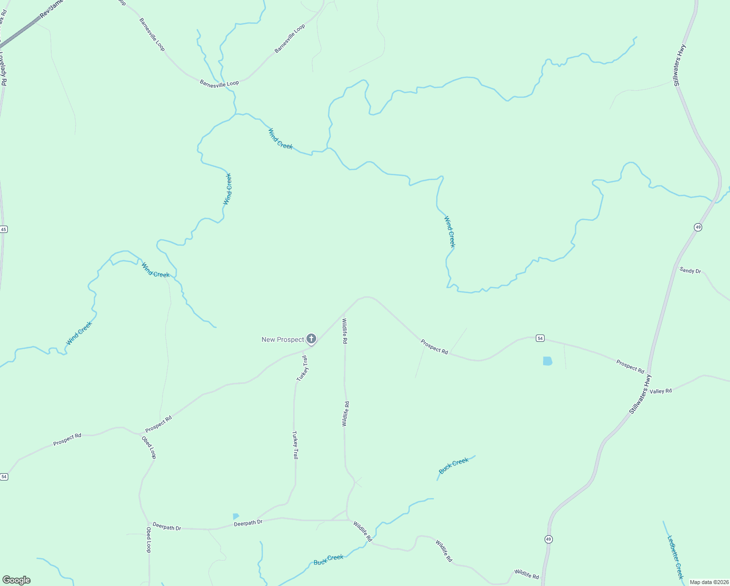 map of restaurants, bars, coffee shops, grocery stores, and more near 1630 Prospect Road in Dadeville