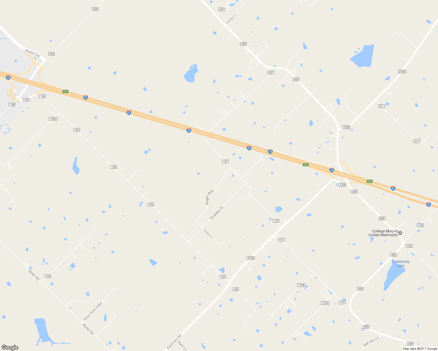 map of restaurants, bars, coffee shops, grocery stores, and more near 1022 Anglin Way in Terrell