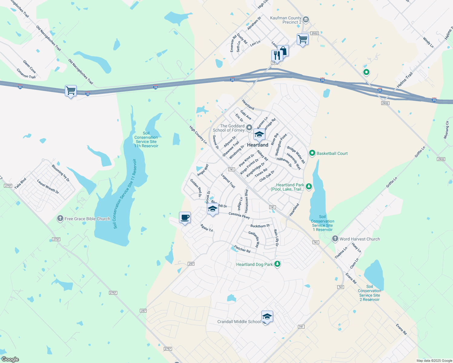 4112 Legend Trail, Heartland TX Walk Score