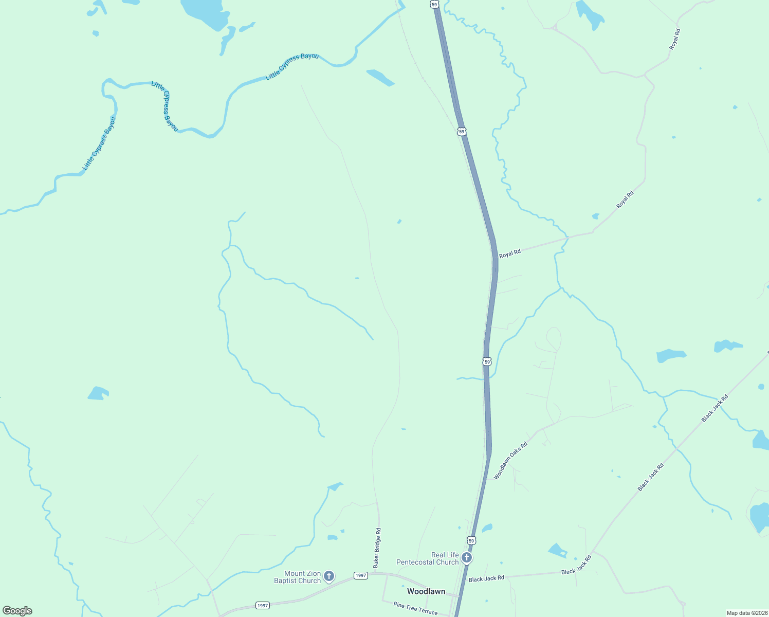 map of restaurants, bars, coffee shops, grocery stores, and more near Baker Bridge Rd in Marshall