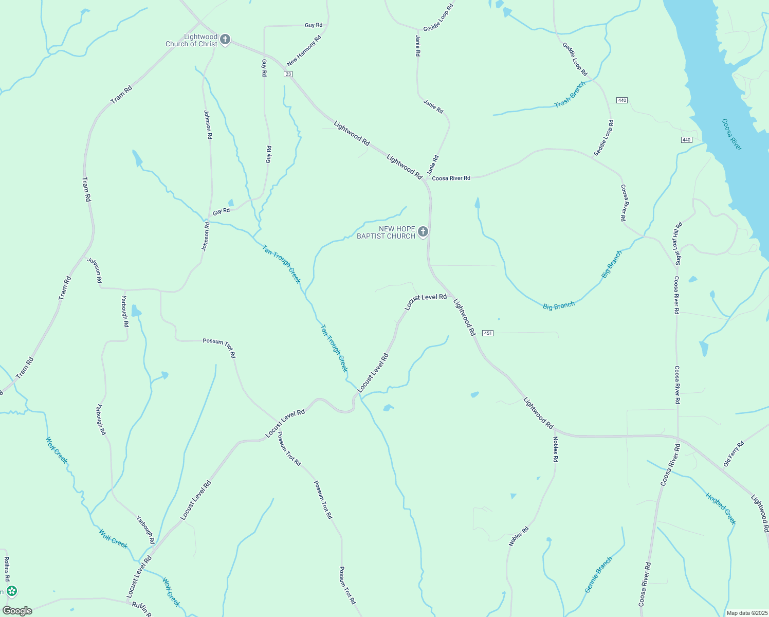 map of restaurants, bars, coffee shops, grocery stores, and more near 275 Country Lane in Deatsville