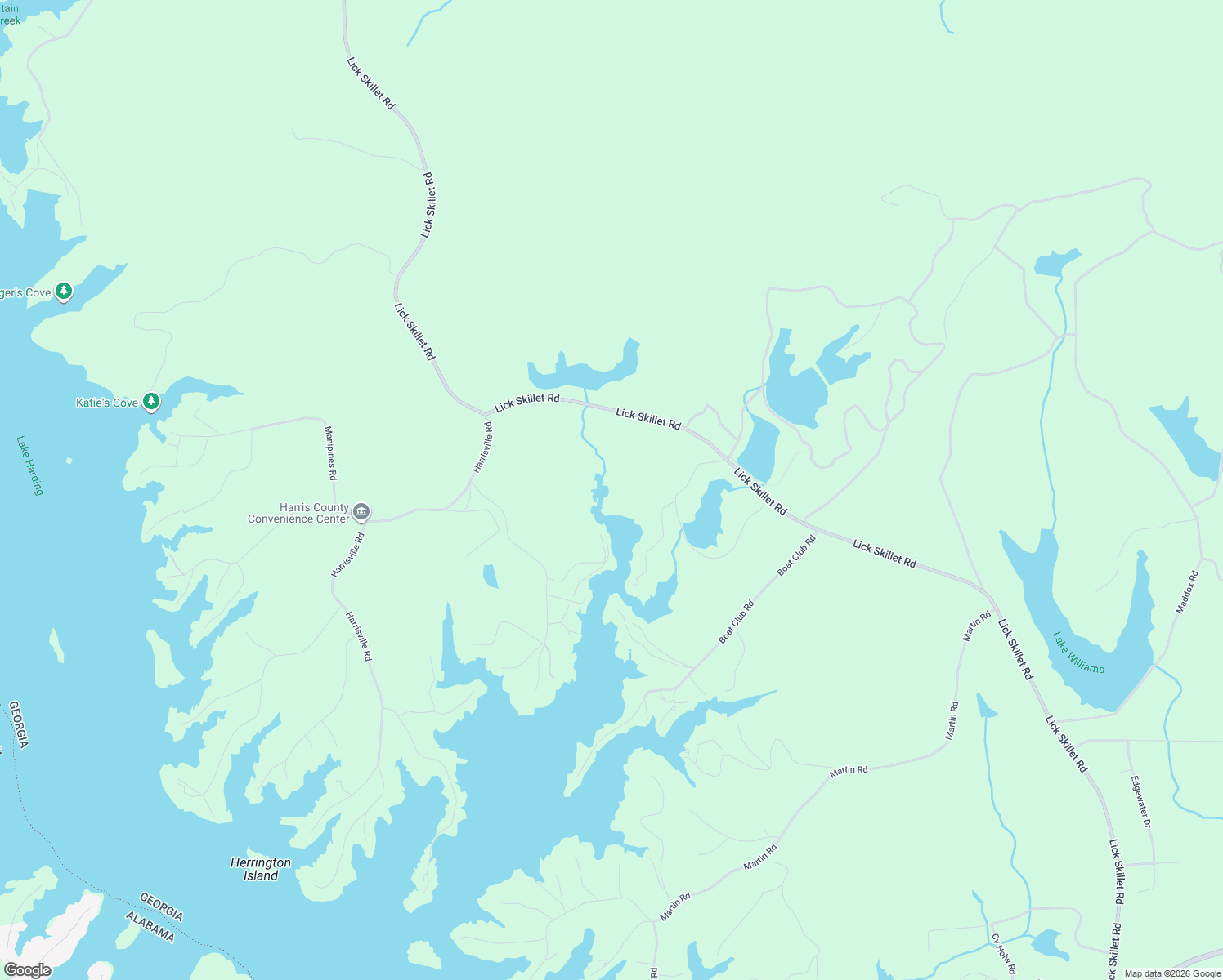 map of restaurants, bars, coffee shops, grocery stores, and more near 2617 Lick Skillet Road in Hamilton