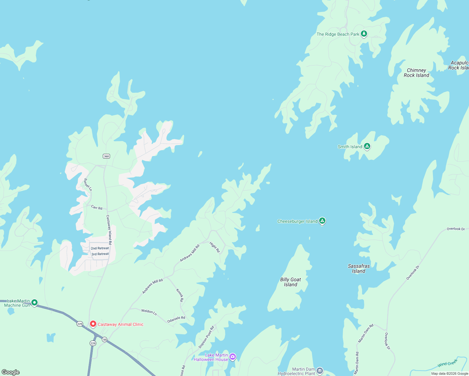 map of restaurants, bars, coffee shops, grocery stores, and more near 150 Mason Road in Tallassee