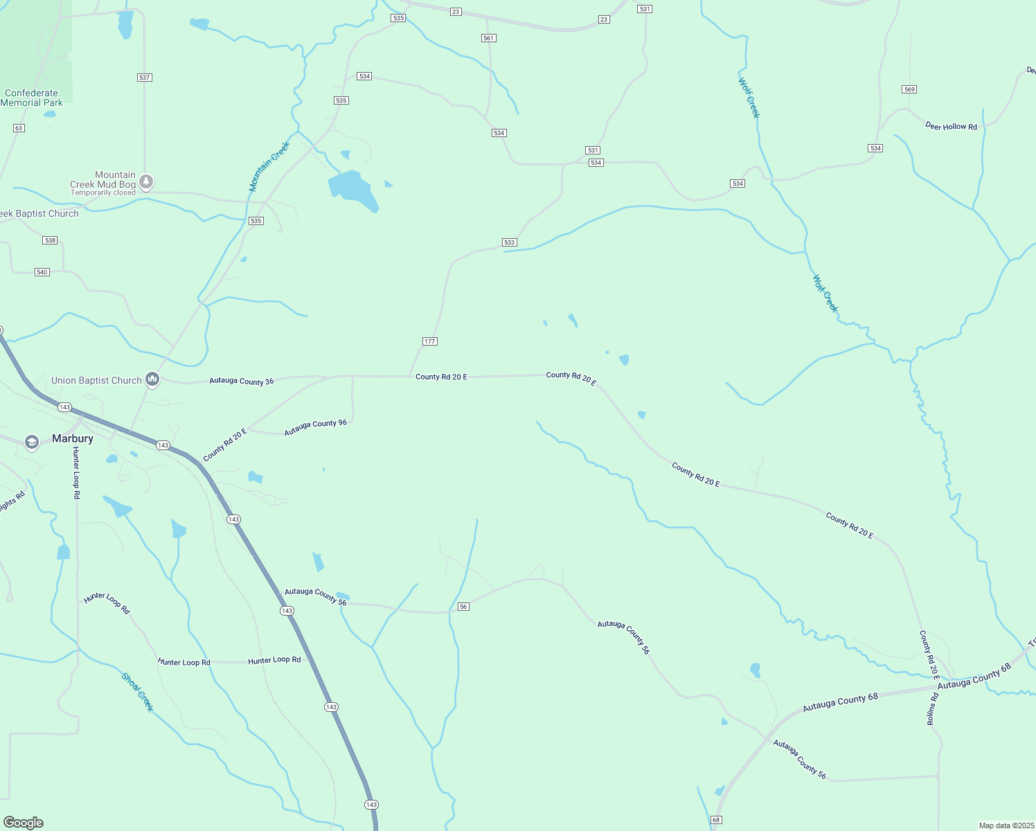 map of restaurants, bars, coffee shops, grocery stores, and more near in Marbury