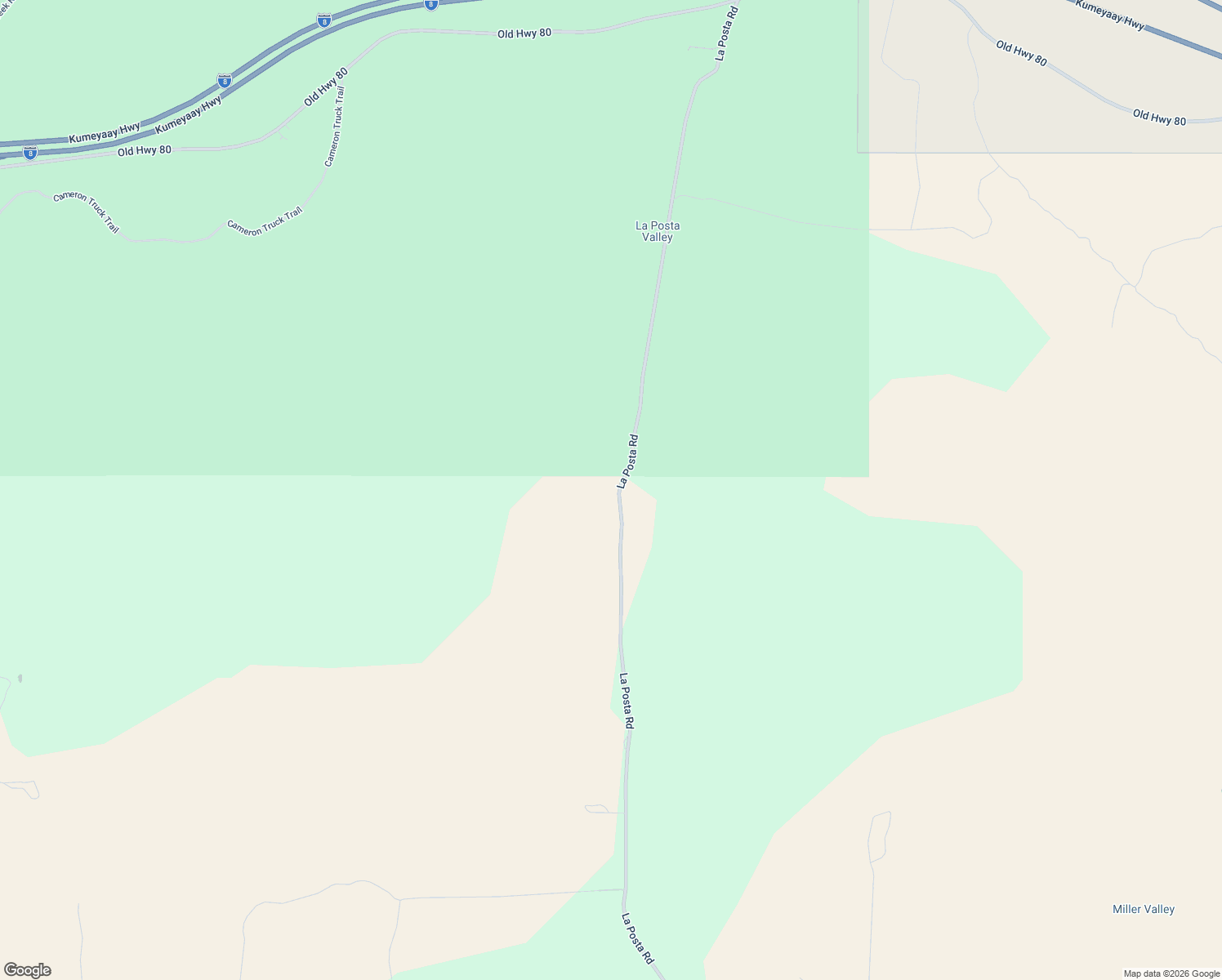map of restaurants, bars, coffee shops, grocery stores, and more near 2784-3104 La Posta Circle East in Campo