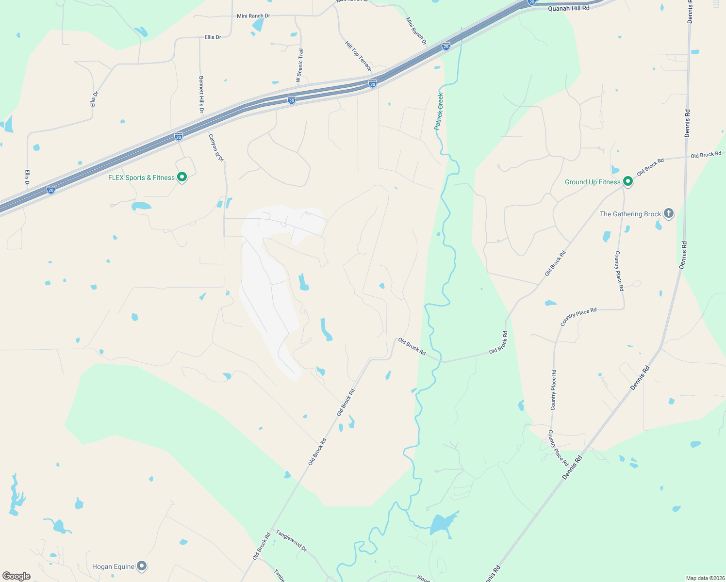 map of restaurants, bars, coffee shops, grocery stores, and more near 299 Top Flight Drive in Weatherford