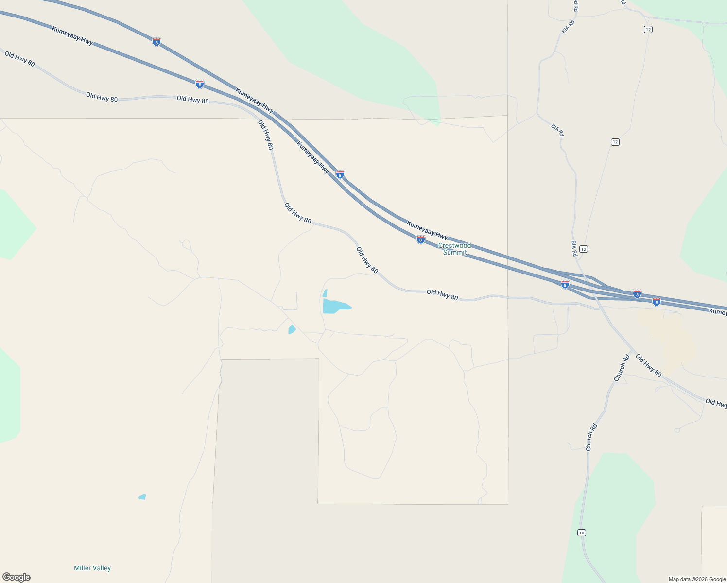 map of restaurants, bars, coffee shops, grocery stores, and more near 35522 Stagecoach Springs Road in Pine Valley