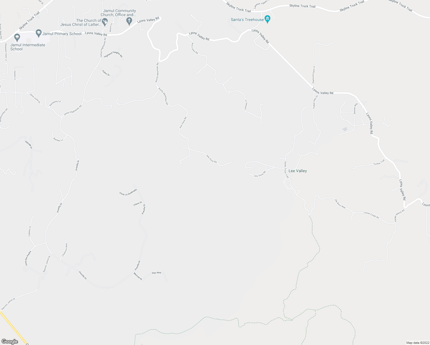 map of restaurants, bars, coffee shops, grocery stores, and more near 15397 Isla Vista Road in Jamul